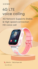 Kids 4G GPS Smart Watch Whatsapp Chat Phone Tracker Smartwatch Real-time Tracking Video Call Voice Message Camera SOS Alarm Geo-Fence Touch Screen Pedometer Anti-Lost for 3-15 Boys Girls Gift Pink