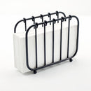 Napkin Holder, Modern Metal Black Napkin Holder for Kitchen, Countertops & Outdoor Tables - Napkin Holder for Table - Suitable for All Dining Room Decors Napkin Holders For Paper Napkins - (Black)