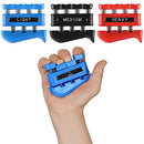 Finger Strengthener (3 Pack) - Guitar Digit Exerciser - Hand Grip Workout Equipment for Musician, Rock Climbing and Therapy - Master Gripper Exercise Tool - Forearm Muscle Strengthening Kit