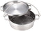 SOTO ST-910HF Dutch Oven, Stainless Steel, No Seasoning Required, Maintenance Rack, Dishwasher and Detergent, Highly Heat Storage, Durable, Rust Resistant, Impact Resistant, Shallow Type, Outdoor, Camping, Bonfire, Gas Stove, IH, 10-Inch, Half