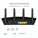 ASUS RT-AX57 (AX3000) Dual Band WiFi 6 Extendable Router, Subscription-free Network Security, Instant Guard, Advanced Parental Controls, Built-in VPN, AiMesh Compatible, Gaming & Streaming, Smart Home