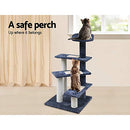 i.Pet Cat Tree Cats Tower Ultimate Scratching Post, 100cm Height Pet Scratcher Posts Indoor Kittens Wooden Play House Towers and Trees Corner Toys, with High-Rise Plush Bed