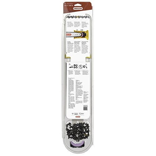 Oregon 16-inch PowerSharp Starter Kit with Bar, Sharpener, and 56 Drive Link PowerSharp Chain, 3/8" Low Profile, 050" Gauge, Portable Sharpening Tool for Chainsaws (541656)
