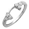 0.30 Carat (ctw) 14K White Gold Round Diamond Ladies Anniversary Wedding Ring Matching Guard Band 1/3 CT (Size 5.5)