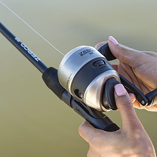 Zebco 33 Spincast Reel and Telescopic Fishing Rod Combo, Extendable  22.5-Inch to 6-Foot E-Glass Fishing Pole, Size 30 Reel, Quickset  Anti-Reverse Fishing Reel with Bite Alert, Silver/Black : :  Sports & Outdoors