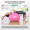 GELE Exercise Ball, Thick Anti-Slip & Anti-Burst Yoga Pilates Ball for Pregnancy Birthing, Physical Therapy and Core Balance Training, Fitness Balance Ball with Air Pump (18in, Pink)
