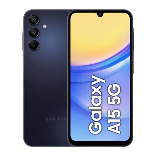 Samsung Galaxy A15 5G Smartphone Factory Unlocked Android Mobile Phone, 128GB, Blue Black