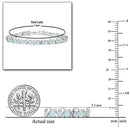 9.00 Carat (ctw) Sterling Silver Real Oval Cut Aquamarine Ladies Link Bracelet 9 CT