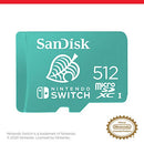 SanDisk 512GB microSDXC Card for Nintendo Switch Consoles up to 100 MB/s UHS-I Class 10 U3