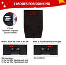 Basketball Hoop Indoor with Scoreboard, Cheer Sound Effect, 3 Balls, 2 Play Modes, Over The Door Mini Basketball Hoop for Kids Adults, Gift Package