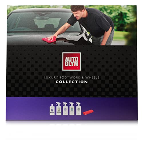 Autoglym Luxury Bodywork and Wheels Collection, 6pc Car Cleaning Kit, Car Cleaning Gift Set