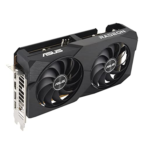 ASUS Dual Radeon RX 6600 V2 8GB GDDR6 Gaming Graphics Card (AMD Radeon RX6600, PCIe 4.0, 1x HDMI 2.1, 3X DisplayPort 1.4a, DUAL-RX6600-8G-V2)