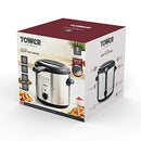 Tower T17070 Kitchen 1.5L Deep Fat Fryer, 1000W, Stainless Steel