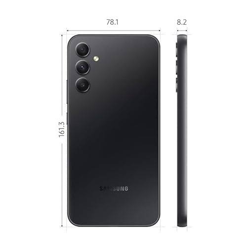 Samsung Galaxy A34 5G, Android Smartphone, 6.6 Inch Dynamic AMOLED Display, 5000 mAh Battery, 256 GB/8 GB RAM Mobile Phone in Awesome Graphite