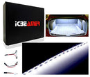 ICBEAMER Super White 12" inch 24-SMD-2835 Chips LED Strip Light Universal Fit for Car Trunk Cargo Area or Interior Illumination