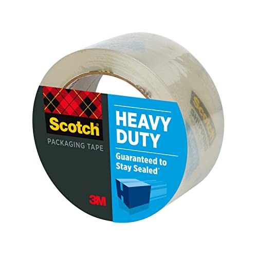 Scotch Heavy Duty Shipping Packaging Tape, 1.88 x 65.6 Yards, Clear (3850-60)