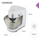 Kenwood Prospero KHC29 BOWH Compact Stand Mixer Kitchen Machine 4.3 Litre Bowl 3 Bowl Tools Jug blender 4.3L bowl 1000W White