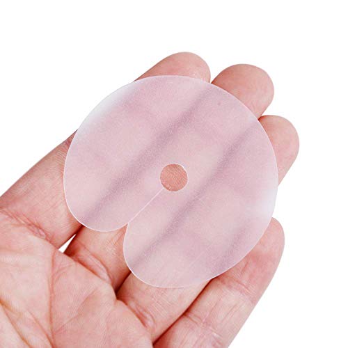 150 Pieces Heat Shield Guards for Hair Extensions with 30 Pieces Hair Clips, Round Circular and Single Hole Shield Spacers, Clear PVC Fusion Keratin Glue Protector Templates for Hair Extension