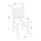 East West Furniture NFC-OAK-W Dining Chair Set with Wood Seat Oak Finish Set of 2