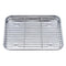 9 x 6.9 x 0.98 Inch Baking Sheets and Racks Set, Stainless Steel Baking Sheet Oven Tray and Cooling Grid Rack for Cookies and Meats(Pans + Racks)