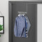 FYY Over The Door Hooks Hanger, 1 Pack Collapsible Folding Over The Door Organizer Rack Space Saving Hanging Storage Hanger for Clothes, Coats, Towels for Bedroom Bathroom Grey