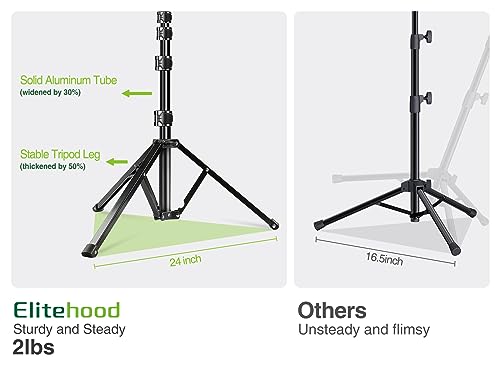 elitehood 72inch Heavy Duty Music Stand with Phone Holder, Foldable Music Stand for Sheet Music with Carrying Bag, Ultra-Stable Music Stand Suitable for Instrumental Performance & Band & Travel