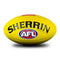 Sherrin AFL Replica Game Ball, Yellow, Size 5