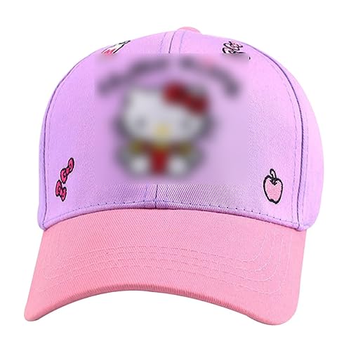 Tomicy Hat Baseball Cap Summer Hat One Size Pink Cap Kids Caps Sport Kids Summer Hat School Girl Adjustable Baseball for Ages 2-7（50-54cm）, Pink