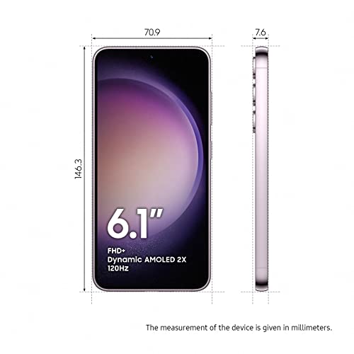 SAMSUNG Galaxy S23 Cell Phone, Factory Unlocked Android Smartphone, 128GB Storage, 50MP Camera, Night Mode, Long Battery Life, Adaptive Display, 2023, Lavender