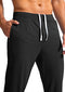 G Gradual Men's Golf Joggers Pants with Zipper Pockets Stretch Sweatpants Slim Fit Track Pants Joggers for Men Work Running, Black, X-Large