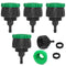 5-Pack Drip Irrigation Hose Connectors,DanziX 1/4 Inch Drip Irrigation Tubing x 3/4 or G2/1 FHT Swivel Garden Faucet Adapter,Convert 3/4" or G2/1 Garden Hose to 1/4" Drip Pipe for Irrigation Kits