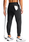 G Gradual Men's Golf Joggers Pants with Zipper Pockets Stretch Sweatpants Slim Fit Track Pants Joggers for Men Work Running, Black, X-Large