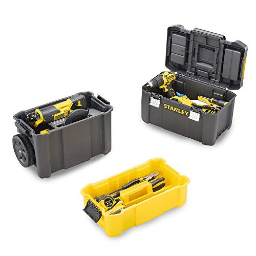 Stanley Essential Rolling Workshop with Metal Latches
