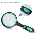 10X Handheld Reading Magnifier, 100mm Large Real Magnifying Glass Lens for Book Newspaper Reading, Classroom Science Insect and Hobby Observation