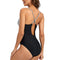 YNIQUE Women's One Piece Swimsuits Color Block Bathing Suits Tummy Control Criss Cross Front Swimwear