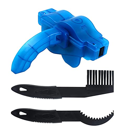 Bike Chain Cleaner Kit, Bicycle Chain Cleaning Brushes Wash Tools (3 Pieces) Bike Chain Maintenance, Chain/Crank/Tire/Sprocket Cycling Corner Stain Dirt Clean for Mountain Bikes MTB City Bikes