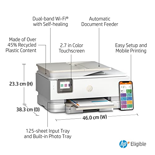 HP ENVY Inspire 7920e All-in-One Color Printer, for Work, Study, Office and Business with Print, Scan and Copy (242Q2D)