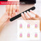 10 PCS Double Side Nail File, 100/180 Grit Emery Board Manicure Pedicure Tool, Professional Nail Care Set for Home Salon Use