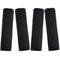 4 Pack Faux Sheepskin Car Seat Belt Pads Seatbelt Protector Soft Comfort Seat Belt Shoulder Strap Covers Harness Pads Guard Neck and Shoulder (Black)