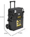 STANLEY FATMAX Cantilever Rolling Toolbox Trolley, 4 Level Workstation with Portable Tote Tray for Tools and Small Parts, 1-94-210