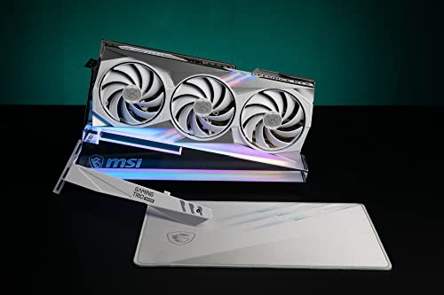 MSI Gaming GeForce RTX 4070 Ti 12GB GDRR6X 192-Bit HDMI/DP Nvlink Tri-Frozr 3 Ada Lovelace Architecture Graphics Card (RTX 4070 Ti Gaming X Trio White 12G)