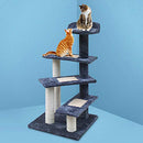 i.Pet Cat Tree Cats Tower Ultimate Scratching Post, 100cm Height Pet Scratcher Posts Indoor Kittens Wooden Play House Towers and Trees Corner Toys, with High-Rise Plush Bed