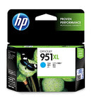 HP 951XL Genuine Original High Yield Cyan Ink Printer Cartridge works with HP Officejet Pro 8100 ePrinter series, HP Officejet Pro 8600 e-All-in-One series - (CN046AA)