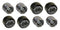 (4) 2.441 Stainless Steel Boat Trailer BEARING BUDDY with Protective Bra - Wheel Center Caps 2441-SS (2 Pairs)