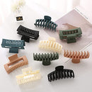 10 Pack Hair Claw Clips, ETHEL Neutral Hair Clips for Women, 4.3" Big Claw Clips, Large Rectangle Claw Hair Clips, Matte Hair Claws Hair Styling Accessories for Thick Hair (Cool Color)