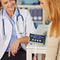 SIKE Professional Digital Floor Medical Scale, Portable - Easy to Read Digital Display - Heavy Duty - Home, Hospital & Physician Use - Pound & Kilogram Settings - 12" x 12.5" Platform - 550 lb Limit