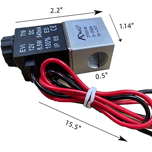 1/4inch DC 12V 2 Way Normally Closed Electric Solenoid Air Valve