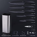 RAXCO Knife Set,10-in-1 Knife Sets for Kitchen with Block,Kitchen Knife Set with Small Knife Block & Sharpener, Knives Set for Kitchen Perfect for Small Kitchen