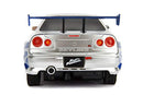 Jada Toys Fast & Furious 1:24 2002 Nissan GT-R R34 Remote Control Car RC with 2.4GHz, Toys for Kids and Adults (99371)