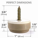 Chair Glides X-PROTECTOR – 25 mm Furniture Glides 8 pcs – Best Screw-On Furniture Sliders – Premium Chair Leg Floor Protectors – Slide Effortlessly with Chair Leg Pads That Protect Your Floor!